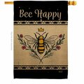 Patio Trasero Queen Bee Happy Friends Double-Sided Garden Decorative House Flag, Multi Color PA3910527